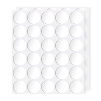 Poster Putty, 60 Pcs 30mm/1.18” Adhesive Dots, Double Sided Removable Sticky Tack, Clear Round Reusable Mounting Stickers Transparent Tacky Glue Tape for Wall Hanging Pictures