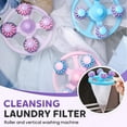 thumbnail image 4 of Under $5 Floating Hair Filtering Mesh Removal Lint Catcher for Washing Machine Pet Hair Remover for Laundry Reusable Pet Hair Catcher Washer Machine Mesh Bag Laundry Hair Filter Cleaning,1 Filter, 4 of 9