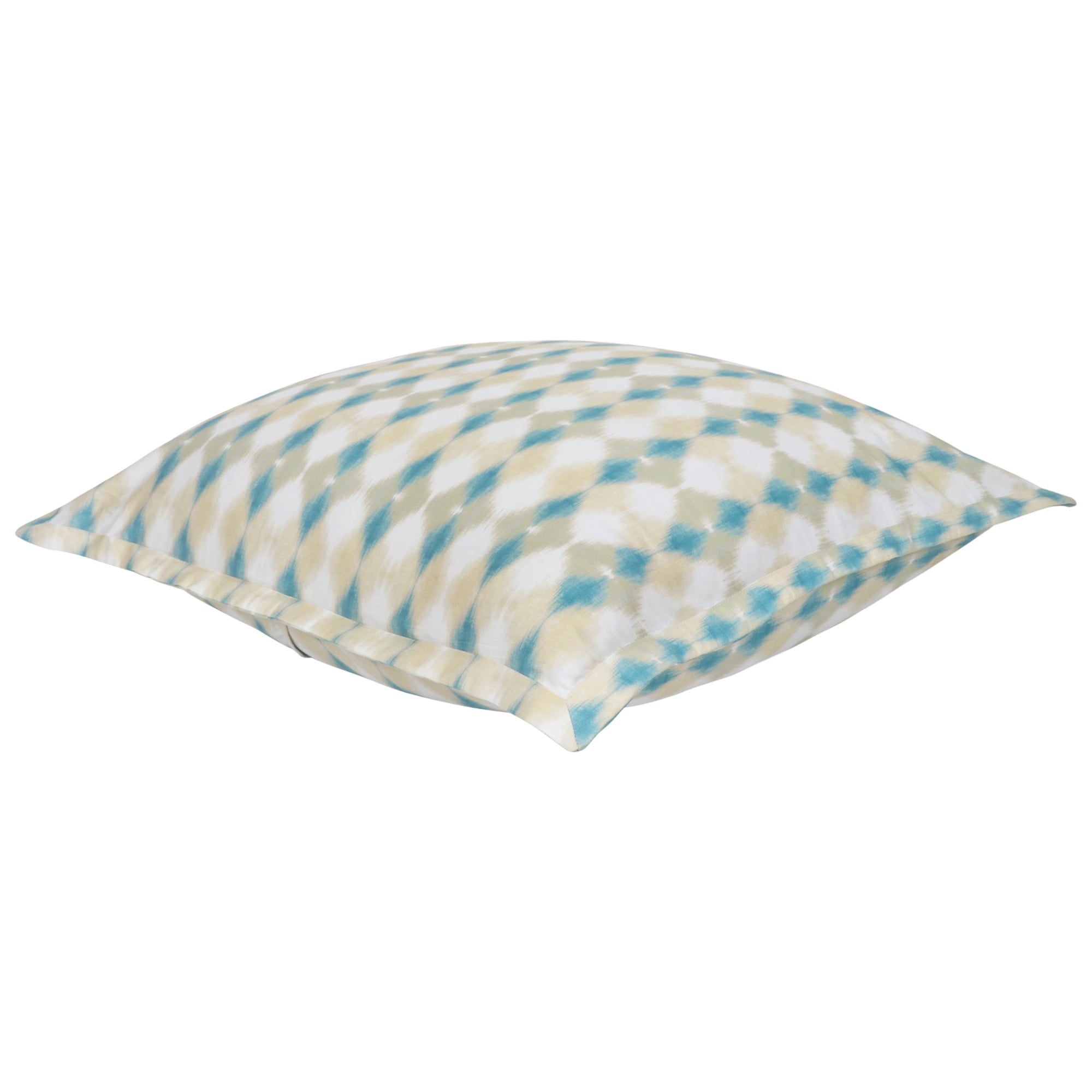 Delara GOTS Certified 100% Organic Cotton 2 Inch Flange Euro Sham Set of 2, 26"X26", Multi-Color