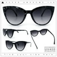 thumbnail image 2 of SA106 Womens Pearl Color Cat Eye Sunglasses Black Tortoise - Smoke, 2 of 9