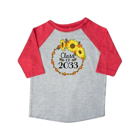 

Inktastic Class of 2033 Sunflower Wreath Gift Toddler Boy or Toddler Girl T-Shirt