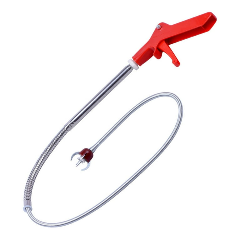 51Toilet Snake Clog Remover,Toilet Auger Grabber Tool，Plumbing Snake for  Toilet,With 4 Claws Bendable Hose Pickup Reaching Assist Tool for Grabbing
