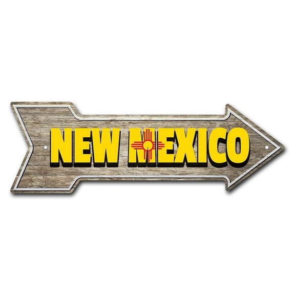 SignMission P-ARROW12-999711 12 x 36 in. Wide New Mexico Arrow Sign