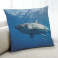 thumbnail image 1 of Ahgly Company Coussin d'Intérieur Animaux Requin, 18 Pouces par 18 Pouces, 1 of 6