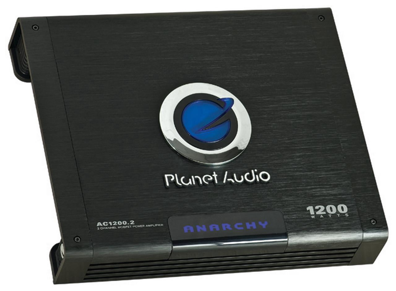 Planet Audio AC1200.2 2 Channel 1200 Watt Car Amplifier, Full Range, Bridgeable