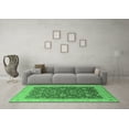 thumbnail image 3 of Ahgly Company Indoor Square Oriental Emerald Green Traditional Area Rugs, 4' Square, 3 of 4