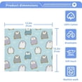 thumbnail image 4 of Coolnut Cartoon Penguin and Heart Washcloths Towels, Highly Absorbent and Soft Cotton Face Cloths, 6 Pack Quick Dry Wash Cloths - 12 X 12 Inches Washcloth Gift, 4 of 7