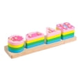 thumbnail image 2 of Apilador infantil,Bebé Niños Niño Apilador Juguete Geométrico,Animal Forma Geométrica Coincidencia De Formas,Juguete cognitivo apilable de madera multicolor de fácil agarre,Bloques de, 2 of 6