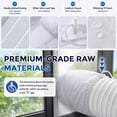 thumbnail image 6 of Portable Air Conditioner Window Kit, Window Vent Seal Kit for Portable Air Conditioner Dryer, Upgraded 100% Sealing Waterproof Easy to Install, 10x40-64 inches Length Adjustable, 6 of 7