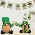 thumbnail image 4 of EFINNY 2 Pack St.Patrick's Day Gnome Plush Doll Green Irish Leprechaun Handmade Elf Decorations Scandinavian Swedish Tomte Nisse Shamrock Gnome for Dwarf Gift Household Ornament Home Decorations, 4 of 8