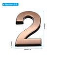 thumbnail image 2 of Uxcell House Numbers 3D Mailbox Numbers 0-9 for Outside, 20Pcs Numbers , Bronze, 2 of 6