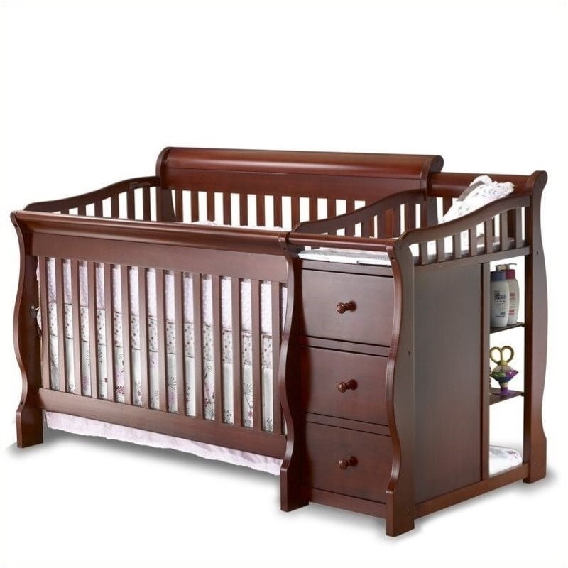 walmart crib and changing table set