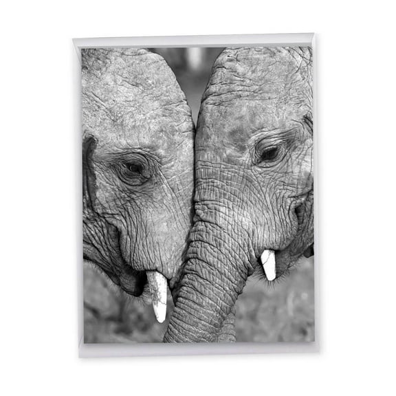 1 Jumbo Anniversary Greeting Card (8.5 x 11 Inch) - Trunks of Love J2370BANG