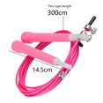thumbnail image 2 of Cross Training and Functional Fitness - Adjustable - PU Wire Skipping Rope for Adults and Children - pink, 2 of 5