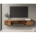 thumbnail image 2 of FITUEYES Floating TV Stand with 2 Doors for TVs up to 55", Brown, 2 of 6