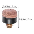 20Pcs Replacement Pool Cue Tips Billiard Cue Tips Screw Cue Stick Tips