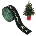 thumbnail image 2 of Christmas Velvet Wired Edge Ribbon,0.98 Inch Wide Xmas Ribbon,Craft Supply for Tree Decor Gift Wrapping Wreath Garland Bow Making,Indoor Outdoor Farmhouse Xmas Holiday Decor, 2 of 4