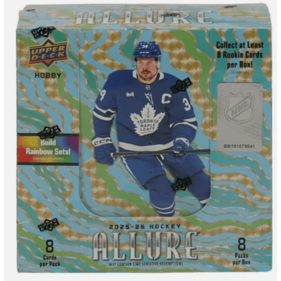 2025-26 NHL UPPER DECK Allure Hockey Factory Sealed Hobby Box 64 Cards