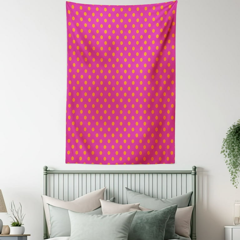 Pink and online orange tapestry