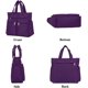 thumbnail image 4 of Canvas Tote Bag Waterproof Nylon Multi Pocket Shoulder Bags Laptop Work Bag Teacher Purse Handbag for Women Men, 4 of 5