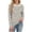 Khaki-b, variant on Vivianyo HD Women's Crew Neck Striped Shirts, Womens Casual Loose Long Sleeve Shirt for Spring Fall, Sizes S-3XL