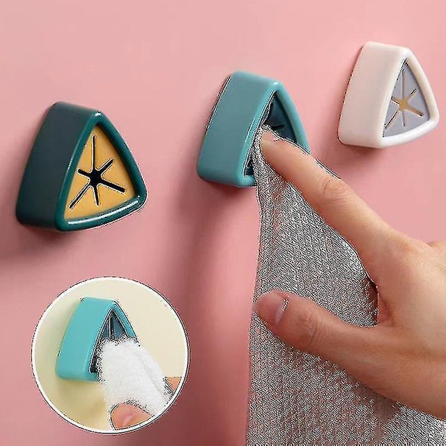 Zk-Punch, soporte para ventosas, soporte para toallas de montaje en pared, organizador de almacenamiento, pinza para baño, accesorios de cocina Afortunado Sencillez