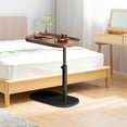 thumbnail image 6 of Yabanana C Shaped Side Table End Table, 360° Swivel and Adjustable Height Side Table Sofa Table for Couch(Black), 6 of 10