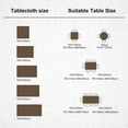 thumbnail image 4 of Rectangular Dining Tablecloth Cotton Linen Table Cover Cloth Cotton Tablecloth Rectangle Decoration 140x180cm for Home Kitchen Table, 4 of 5