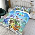 thumbnail image 3 of RoboGobo Conjunto de sábanas temático, trío de piezas, cómodo y amigable con la piel, diseño único, regalo de decoración para el hogar para familiares, amigos y fans,140cm *210cm, 3 of 6