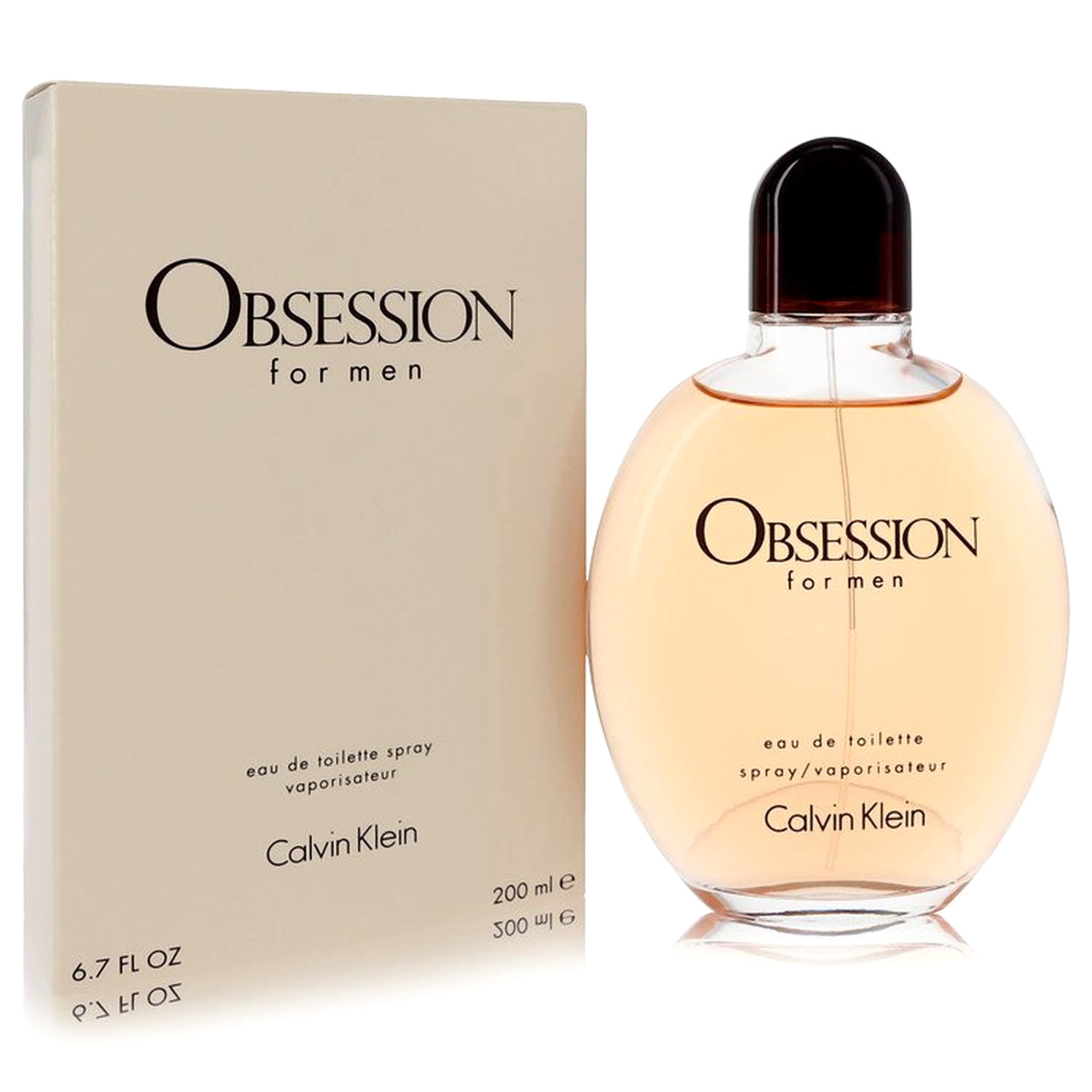 Calvin Klein Obsession Eau De Toilette Spray, Cologne for Men, 6.7 Oz (Pack of 2)