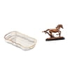 thumbnail image 1 of Bandeja de almacenamiento,Bandeja rectangular para servir frutas y postres de cocina,Figura de caballo,Escultura de caballo en miniatura coleccionable,Estatua de animal de adorno de caballo de, 1 of 8