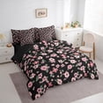 thumbnail image 3 of Feelyou Vintage Blossoms Floral Twin Bedding Sets 7-Piece, Rustic Farmhouse Bedding Comforter Set, Teen Child Kid Adult Reversible Sheet Sets, Breathable Home Decor, 3 of 7