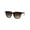 All Brown, variant on Womens Boyfriend Style Mod Horn Rim Sunglasses Black Smoke