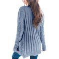 thumbnail image 3 of Mialoley Women Casual Knit Cardigan Solid Color Button Closure Long Sleeve Coat Sweater with Pocket, 3 of 9