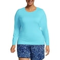 thumbnail image 3 of Lands' End Women's Plus Size Long Sleeve Relaxed UPF 50 Rash Guard, 3 of 3