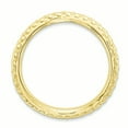 thumbnail image 2 of 925 Sterling Silver Gold Plate Wave Stackable Ring Curved, 2 of 7