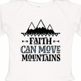 thumbnail image 4 of Inktastic Faith Can Move Mountains Girls Long Sleeve Baby Bodysuit, 4 of 5