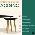 thumbnail image 2 of Mubson Set de 2 Mesas de Centro para Sala Cigno, 2 of 5