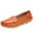 Orange, variant on ZTTD Leisure Women Soft Bottom Slip-On Round Toe Shoes Flat Single Shoes Peas Shoes
