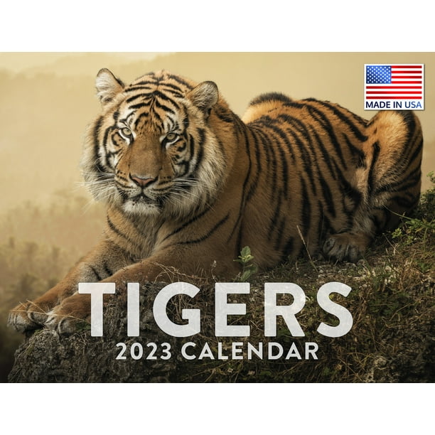 Tiger Calendar 2023 Monthly Wall Hanging Calendars Big Cat Wild Animal