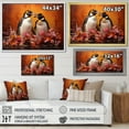 thumbnail image 4 of Designart "Penguins In A World Of Flowers" Penguin Floater Framed Canvas Art Print, 4 of 5