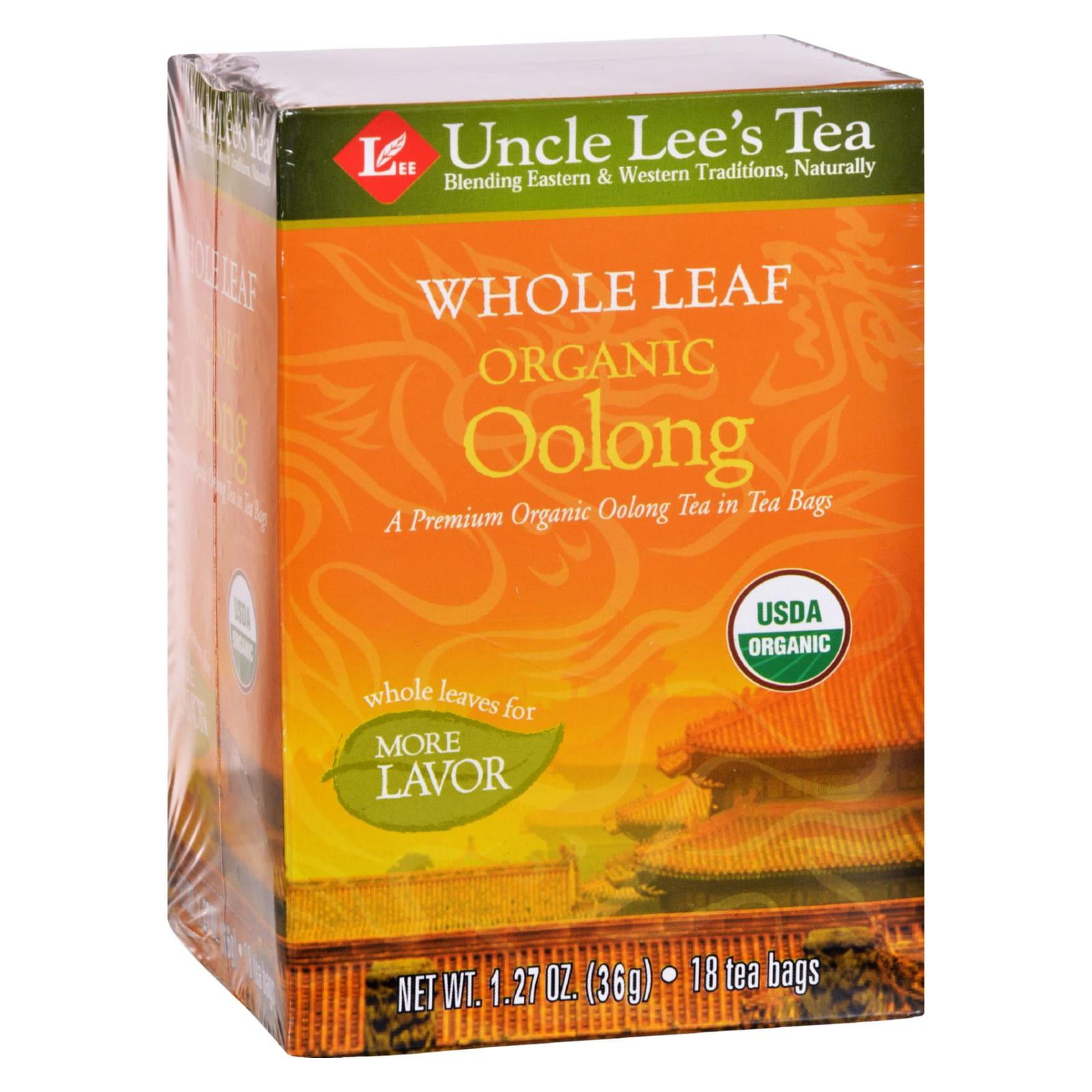 Uncle Lee'S Tea 100 Organic Oolong Tea Whole Leaf, 18 Bags
