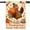 Cozy Turkey1, variant on Thankful and Blessed Thanksgiving Turkey House Flag 28x40 Inch