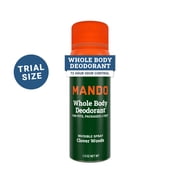Mando Whole Body Deodorant for Men - Trial Size Spray Deodorant - Aluminum Free - Clover Woods - 1.0oz