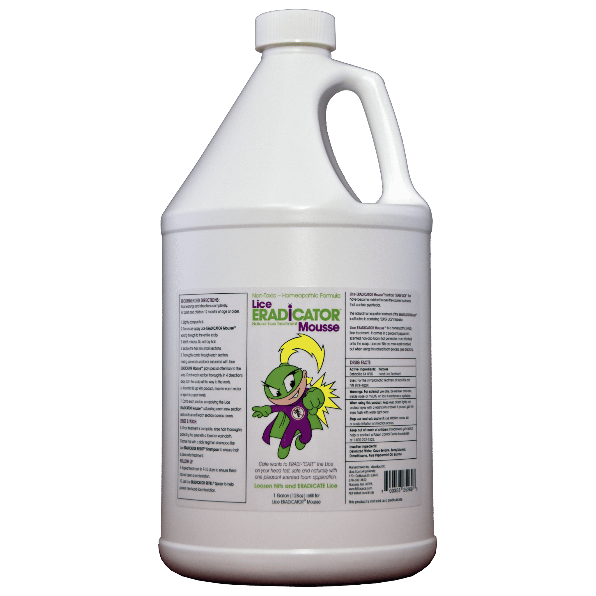 Buy ERADICATOR Natural Lice Treatment Foam Mousse 1 Gallon 128 Oz