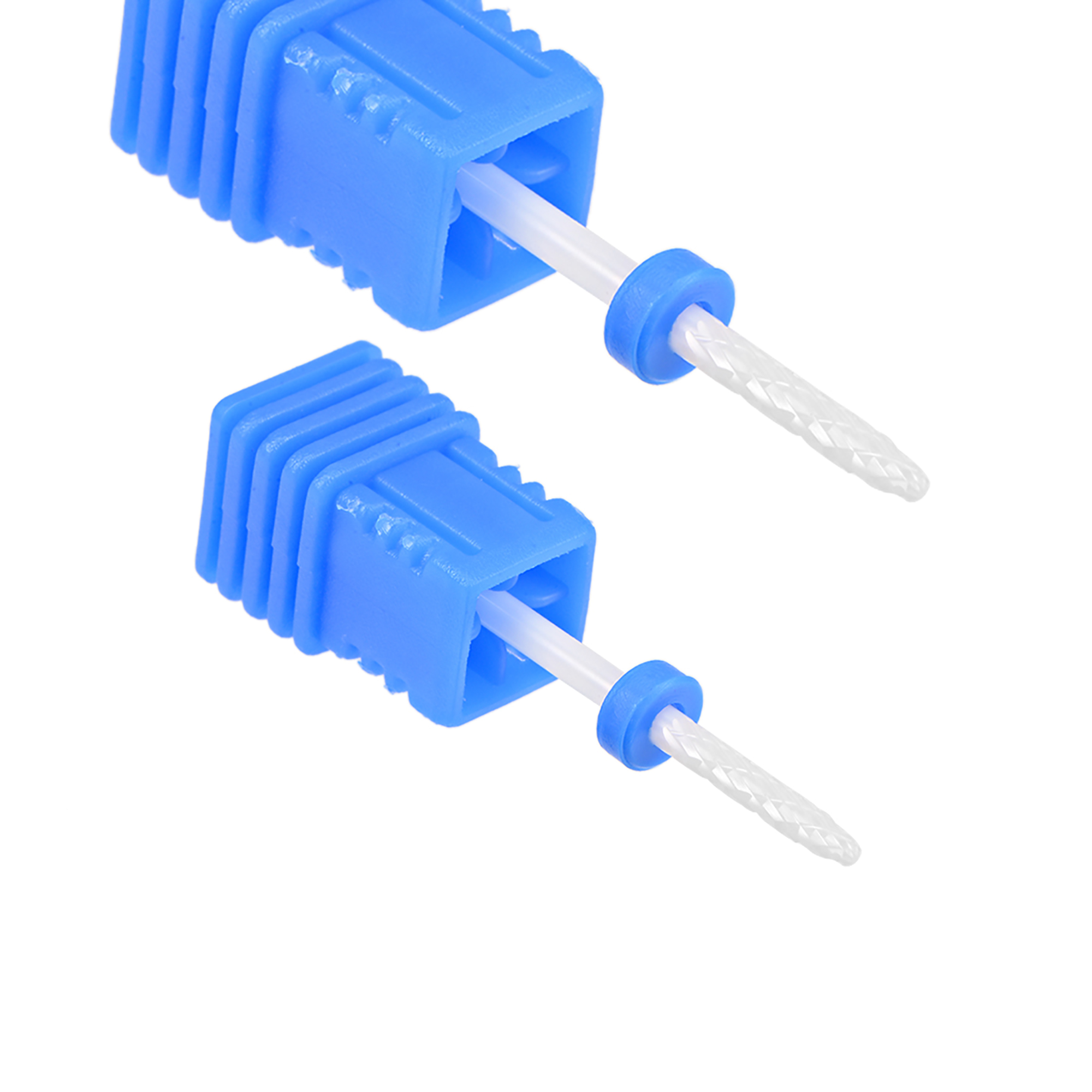 2pcs Ceramic Nail Drill Bits 3/32" (Medium Grit) Cuticle Nails File Bit for Manicure Pedicure