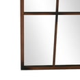 thumbnail image 4 of DecMode 39" x 71" Copper Window Pane Inspired Wall Mirror with Arched Top, 4 of 13