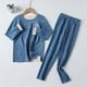thumbnail image 2 of Odeerbi 4-16 Años Niño Niña Pijama Suave de Manga Larga Johns Conjunto de Ropa Interior Térmica Para Dormir Conjunto de Pijama, 2 of 4