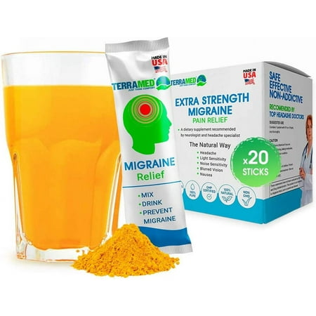 Terramed Migraine Relief, Migraine Headache Relief Supplement – Neurologist Recommended to Help Prevent Pain, Nausea, Sensitivity & Auras from Tension & Chronic Strain