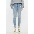 thumbnail image 6 of Kancan Mid Rise Distressed Ankle Skinny Jeans, 6 of 8